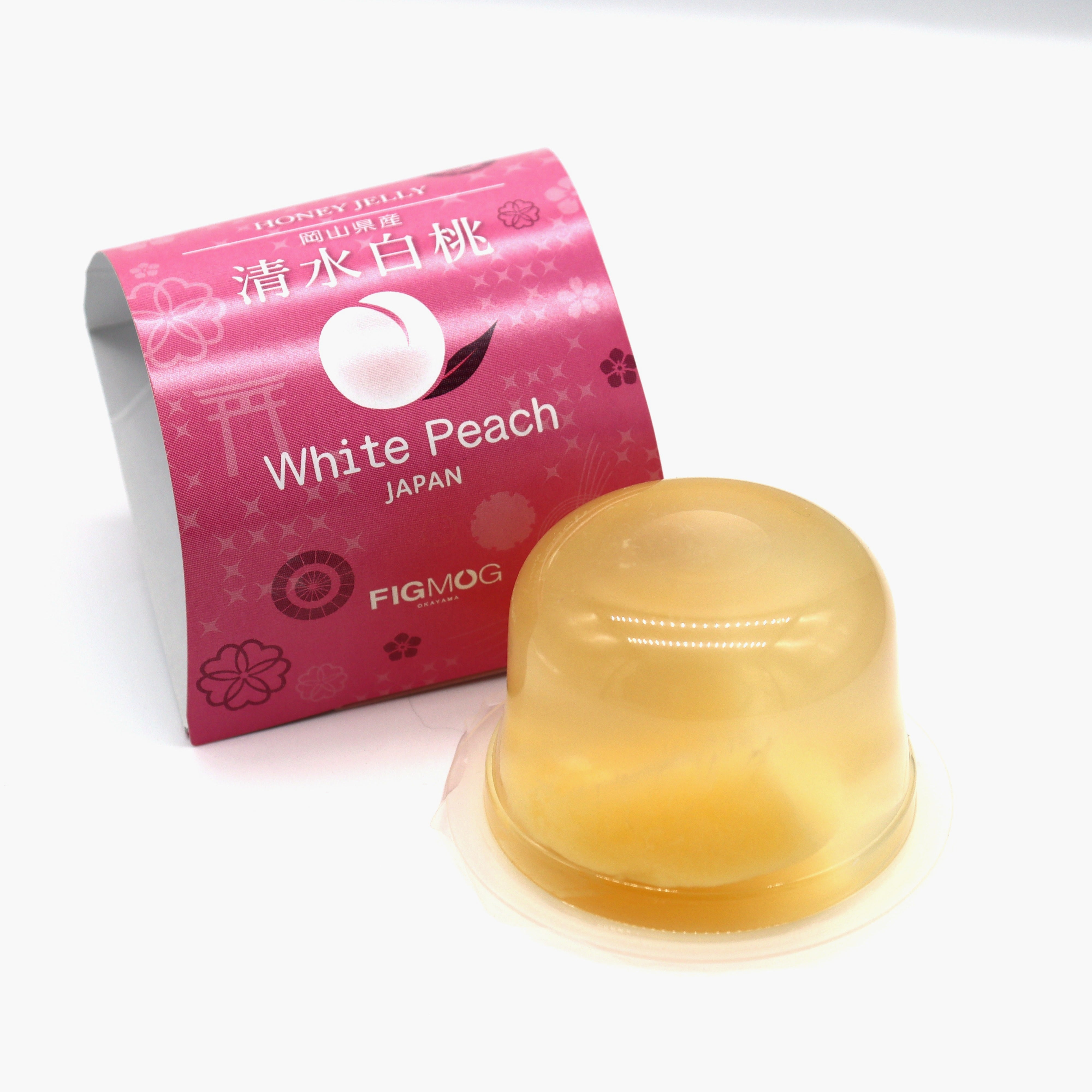 岡山県産清水白桃ハニーゼリー(バラ) Peach Jelly